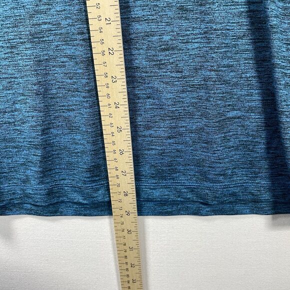 Hurley Men XXL Lightweight Long Sleeve Stretch Pullover Hoodie T Shirt Blue Teal - Picture 5 of 7